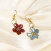 Immagine di 1 Pz 304 Acciaio Inossidabile Stile Pastorale Charms Fiore Oro Placcato Multicolore Smalto