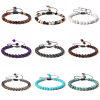 Picture of Natural Dyed Gemstone Adjustable Dainty Bracelets Delicate Bracelets Beaded Bracelet Round 30cm(11 6/8") long - 18cm(7 1/8") long