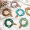 Picture of 4mm/6mm/8mm Natural Gemstone Dainty Bracelets Delicate Bracelets Beaded Bracelet Multicolor Round 19cm(7 4/8") long