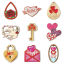 Picture of Wood Valentine's Day Pendants Multicolor