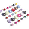 Picture of Acrylic Beads For DIY Jewelry Making At Random Mixed Color Pumpkin Beauty Lady AB Color