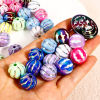Picture of Acrylic Beads For DIY Jewelry Making At Random Mixed Color Pumpkin Beauty Lady AB Color