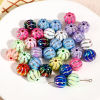 Picture of Acrylic Beads For DIY Jewelry Making At Random Mixed Color Pumpkin Beauty Lady AB Color