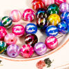 Picture of Acrylic Beads For DIY Jewelry Making At Random Mixed Color Pumpkin Beauty Lady AB Color