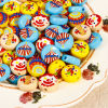Picture of Acrylic Beads For DIY Jewelry Making At Random Mixed Color Round Circus Troup
