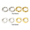 Picture of 304 Stainless Steel Hoop Earrings Real Gold Plated