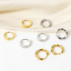 Picture of 304 Stainless Steel Hoop Earrings Real Gold Plated
