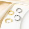 Picture of 304 Stainless Steel Hoop Earrings Real Gold Plated