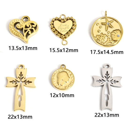 Picture of 304 Stainless Steel Religious Charms Multicolor