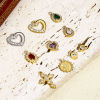 Imagen de 1 Unidad 304 Acero Inoxidable Elegante Colgantes Charms Corazón Multicolor Rhinestone