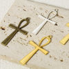 Picture of Zinc Based Alloy Religious Pendants Multicolor Ankh Egyptian Cross 5.4cm x 2.8cm