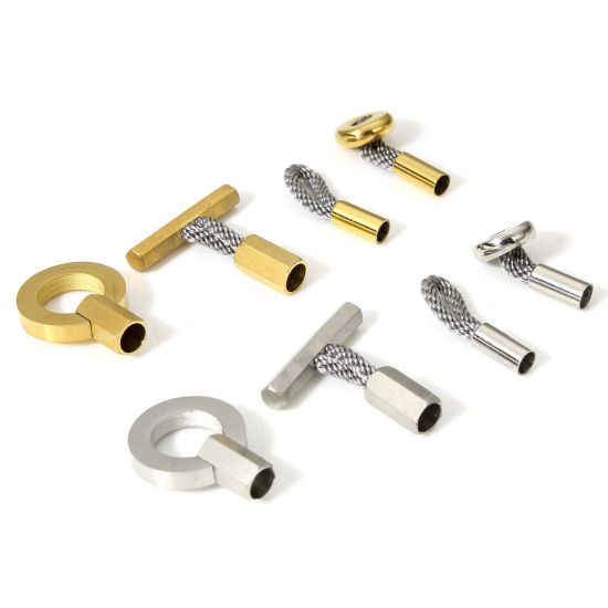 Picture of 304 Stainless Steel & Nylon Toggle Clasps Geometric