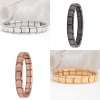 Picture of 304 Stainless Steel Italian Charm Links Modular Bracelets Multicolor Rectangle 17.5cm(6 7/8") long