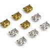 Picture of Zinc Based Alloy Spacer Beads For DIY Jewelry Making Multicolor Cat Animal About 11mm x 11mm, Hole: Approx 1.4mm
