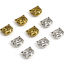 Picture of Zinc Based Alloy Spacer Beads For DIY Jewelry Making Multicolor Cat Animal About 11mm x 11mm, Hole: Approx 1.4mm