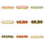 Image de 1 Pièce Connecteurs Pendentifs Breloques Fête des Mères en Laiton Plaqué Or Véritable 18K Multicolore Émail
