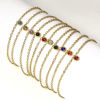 Picture of Eco-friendly Vacuum Plating 304 Stainless Steel Link Cable Chain Bracelets 18K Gold Plated With Pendant 17cm(6 6/8") long