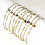 Image de 1 Pièce Bracelets Chaîne Maille Forçat en 304 Acier Inoxydable Placage Sous Vide Écologique Plaqué Or 18K avec Pendentif 17cm long