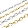 Picture of Eco-friendly Vacuum Plating 304 Stainless Steel Handmade Link Chain Necklace For DIY Jewelry Making With Lobster Claw Clasp And Extender Chain 40cm(15 6/8") long