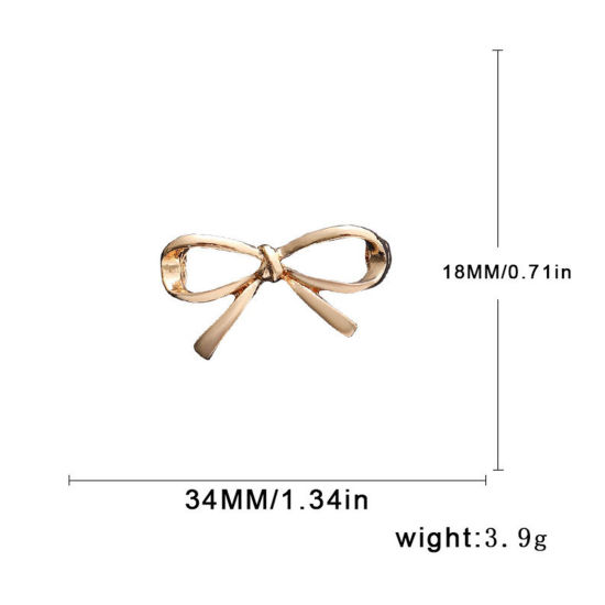 Bild von 1 Stück Einfach Brosche Schleife Bunt