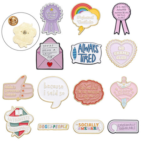 1 ШТ Простой Основы для Брошей Разноцветный С Эмалью