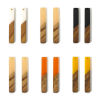 Imagen de 5 Unidades Resina de Efecto Madera Colgantes Multicolor Rectángulo 5.2cm x 0.8cm