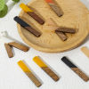 Imagen de 5 Unidades Resina de Efecto Madera Colgantes Multicolor Rectángulo 5.2cm x 0.8cm