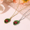 Picture of Zinc Based Alloy Insect Charms Multicolor Leaf Ladybird Enamel 22mm x 14mm