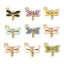 Picture of Zinc Based Alloy Insect Charms Gold Plated Multicolor Dragonfly Animal Enamel 15.5mm x 14.5mm