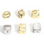 Picture of Brass Geometric Beads For DIY Jewelry Making Real Gold Plated Irregular Stone