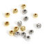 Image de 20 Pcs Perles pour DIY Fabrication de Bijoux Élégant en Laiton Plaqué Or Véritable Citrouille Rayées