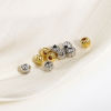 Picture of Brass Stylish Beads For DIY Jewelry Making Real Gold Plated Pumpkin Stripe