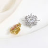 Picture of Brass Style Of Royal Court Character Beads For DIY Jewelry Making Real Gold Plated Rectangle Clear Rhinestone