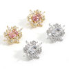 Picture of Brass Style Of Royal Court Character Beads For DIY Jewelry Making Real Gold Plated Rectangle Clear Rhinestone