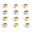 Bild von 2 Stück Messing Stilvoll Perlen für die DIY-Schmuckherstellung Echtgold plattiert Oval Pentagramm Bunt Strass