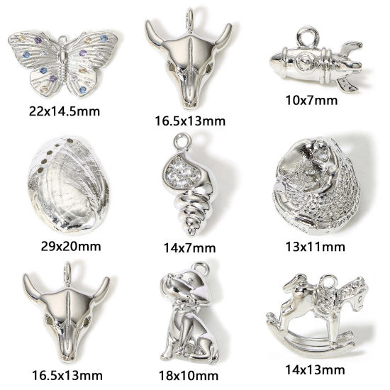Picture of Brass Charms Real Platinum Plated                                                                                                                                                                                                                             