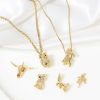 Picture of Brass Charms 18K Real Gold Plated Animal 3D