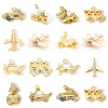 Picture of Brass Transport Charms 18K Real Gold Plated