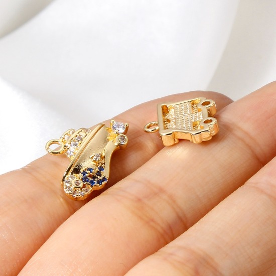 Picture of Brass Transport Charms 18K Real Gold Plated