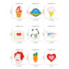Image de 1 Pièce Broche Epingle Peinture Japonaise Vintage Japonais Tensha Panda Multicolore Émail