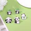 Image de 1 Pièce Broche Epingle Peinture Japonaise Vintage Japonais Tensha Panda Multicolore Émail