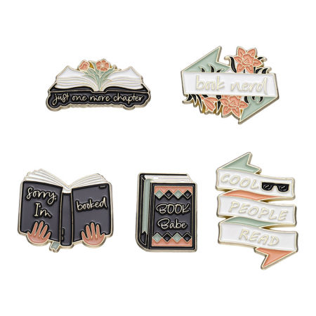 Graduation Pin Brooches Book Multicolor Enamel