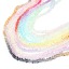 Picture of Glass Beads For DIY Jewelry Making Triangular Body Multicolor Transparent About 4mm x 3mm