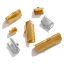 Image de 10 Pcs Ruban Crimp Fin en 304 Acier Inoxydable Placage Sous Vide Écologique Rectangle