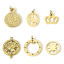 Picture of 304 Stainless Steel Stylish Charms Gold Plated Crown Hollow