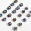 Image de 10 Pcs Perles pour DIY Fabrication de Bijoux en Acrylique Noir Couleur AB Dentelle