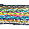 Picture of (Approx 47 PCs/Strand) Turquoise ( Synthetic ) Beads For DIY Jewelry Making Round Mixed Color Dyed 40cm(15 6/8") long