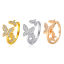 Picture of Brass Stylish Open Adjustable Rings Butterfly Animal Multicolor Micro Pave Clear Rhinestone                                                                                                                                                                   