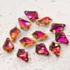 Picture of Glass AB Rainbow Color Aurora Borealis Charms Drop Multicolor Faceted 16mm x 11mm