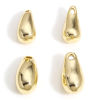 Picture of Brass Charms 14K Real Gold Plated Drop 3D